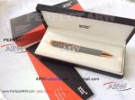 Perfect Replica Montblanc Gray Barrel Rose Gold Clip Ballpoint Special Edition Gift Pen